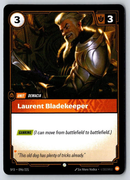 Laurent Bladekeeper 096/221 Common Spiritforged Riftbound Near Mint