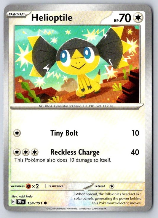 Helioptile 154/191 Common Surging Sparks Pokemon Near Mint