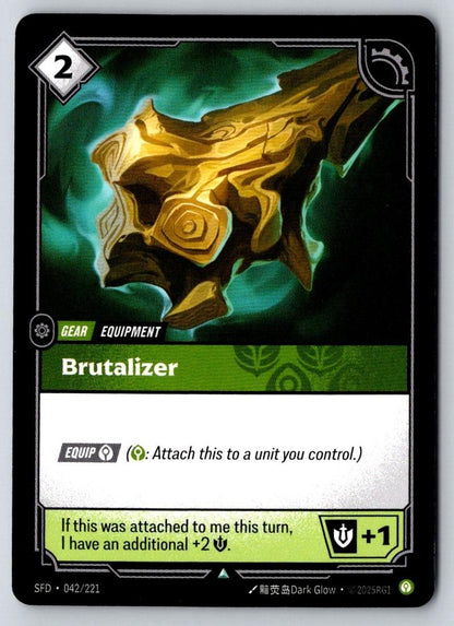 Brutalizer 042/221 Uncommon Spiritforged Riftbound Near Mint