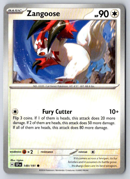 Zangoose 149/191 Common Surging Sparks Pokemon Near Mint