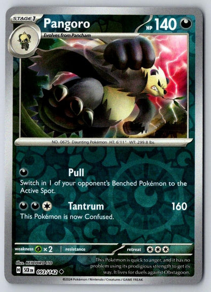 Pangoro 93/142 Uncommon Stellar Crown Pokemon Near Mint