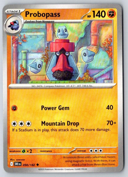 Probopass 098/182 Uncommon Destined Rivals Pokemon Near Mint