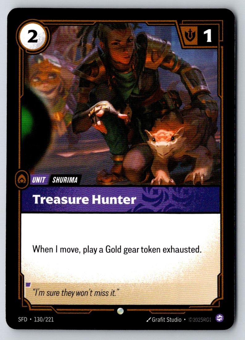 Treasure Hunter 130/221 Common Spiritforged Riftbound Near Mint