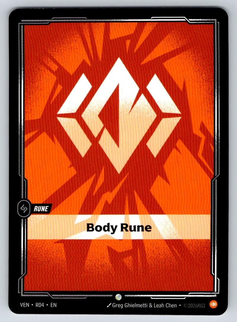 Body Rune R04 Common Vendetta Riftbound Near Mint
