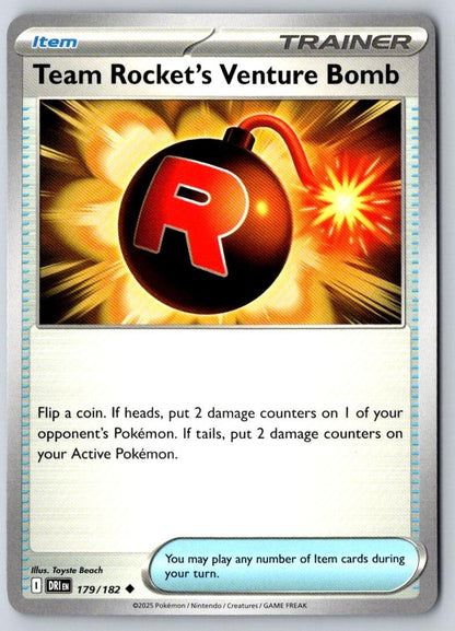 Team Rocket's Venture Bomb 179/182 Uncommon Destined Rivals Pokemon Near Mint
