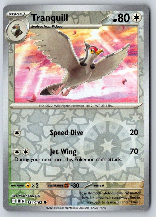Tranquill 134/162 Common Temporal Forces Pokemon Near Mint