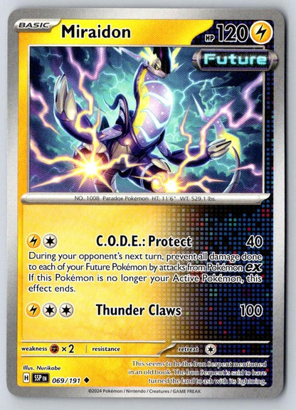 Miraidon 069/191 Uncommon Surging Sparks Pokemon Near Mint