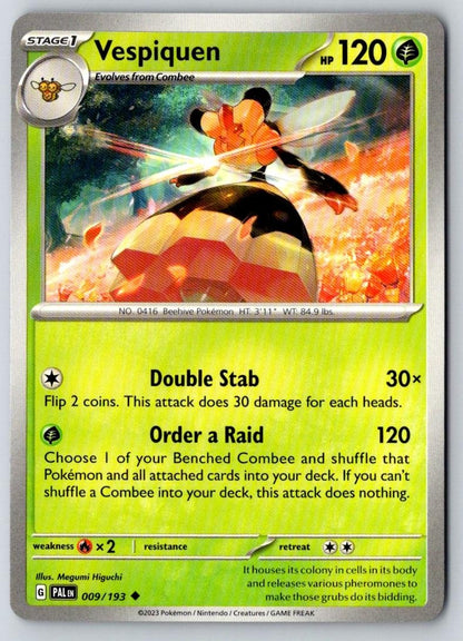 Vespiquen 009/193 Uncommon Paldea Evolved Pokemon Near Mint