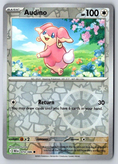 Audino 074/086 Common Black Bolt Pokemon Near Mint