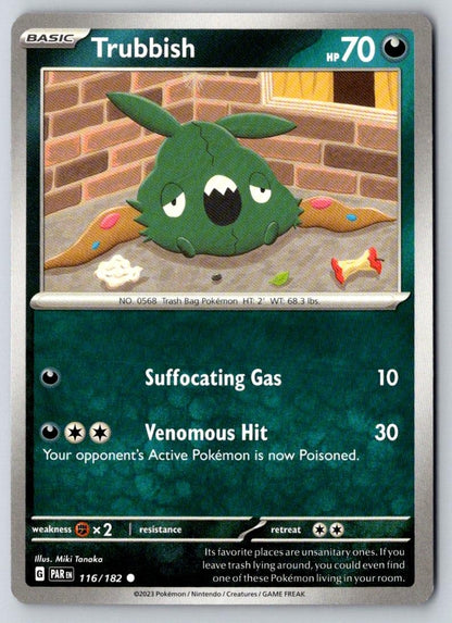 Trubbish 116/182 Common Paradox Rift Pokemon Near Mint