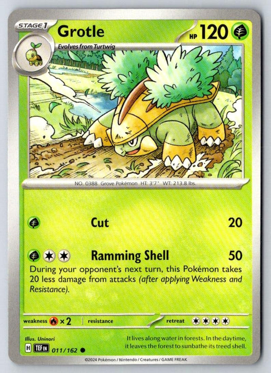 Grotle 011/162 Common Temporal Forces Pokemon Near Mint