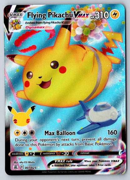 Flying Pikachu VMAX 007/025 Holo VMAX Rare Celebrations Pokemon Holo Near Mint