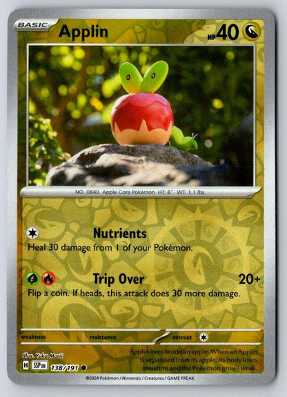 Applin 138/191 Common Surging Sparks Pokemon Near Mint