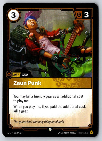 Zaun Punk 160/221 Common Spiritforged Riftbound Near Mint