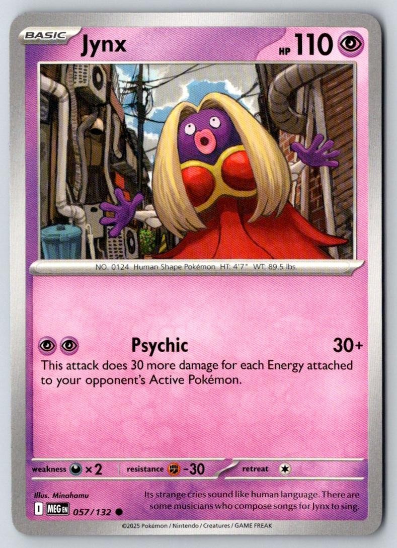 Jynx 057/132 Common Mega Evolution Pokemon Near Mint