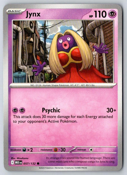 Jynx 057/132 Common Mega Evolution Pokemon Near Mint