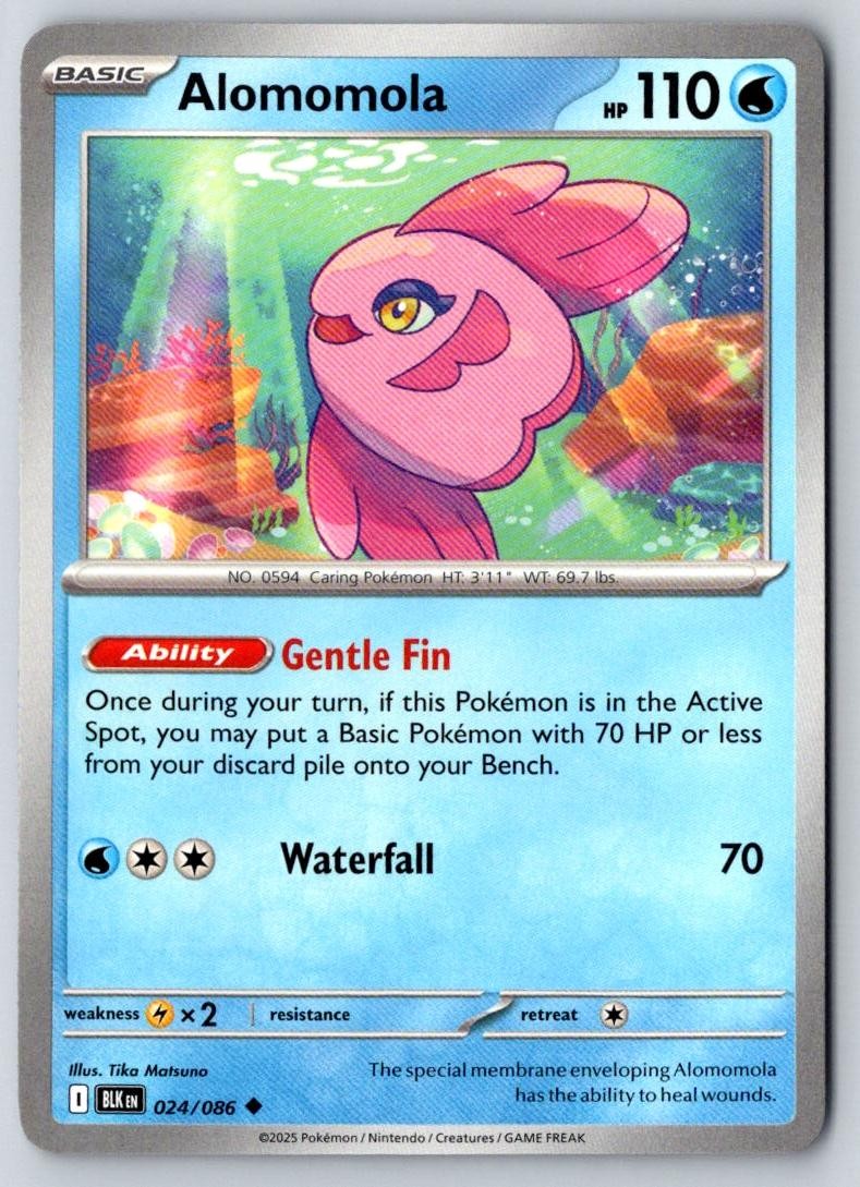 Alomomola 024/086 Uncommon Black Bolt Pokemon Near Mint