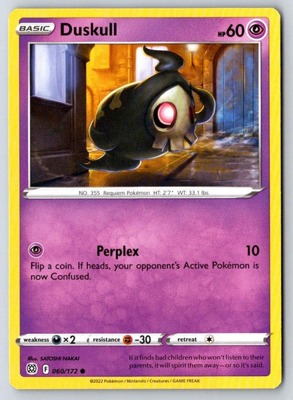 Duskull 060/172 Common Brilliant Stars Pokemon Near Mint