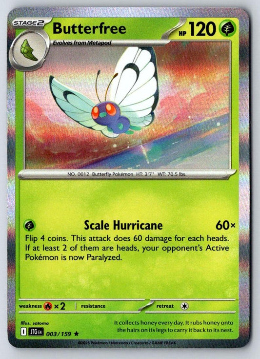 Butterfree 003/159 Rare Journey Together Pokemon Holo Near Mint
