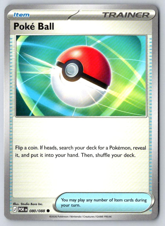 Poke Ball 080/088 Common Perfect Order Pokemon Near Mint