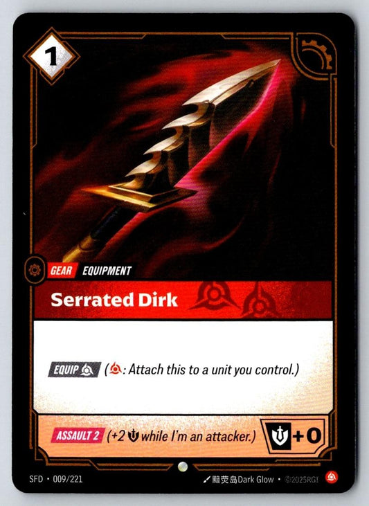 Serrated Dirk 009/221 Common Spiritforged Riftbound Near Mint