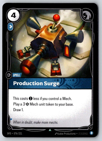 Production Surge 076/221 Uncommon Spiritforged Riftbound Near Mint