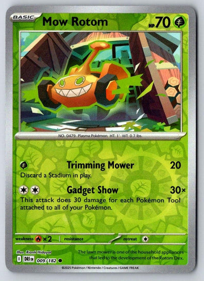 Mow Rotom 009/182 Common Destined Rivals Pokemon Near Mint