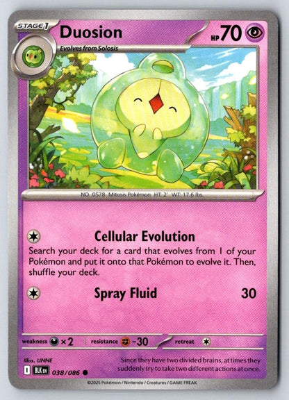 Duosion 038/086 Common Black Bolt Pokemon Near Mint