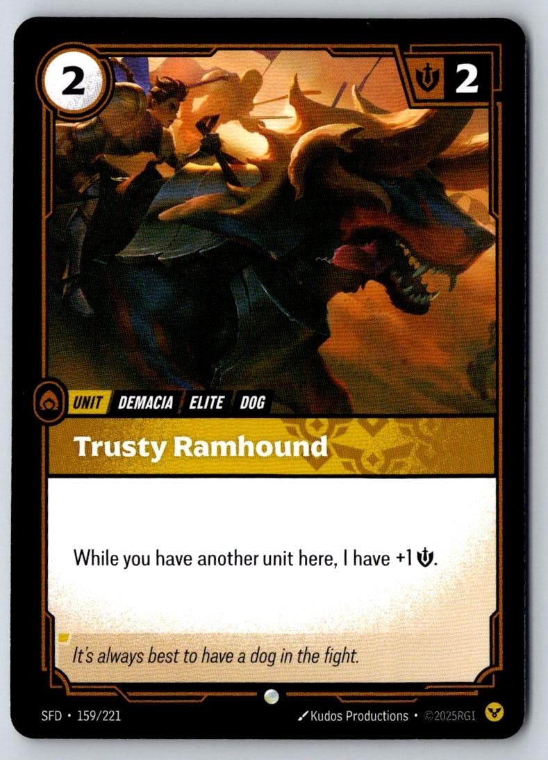 Trusty Ramhound 159/221 Common Spiritforged Riftbound Near Mint
