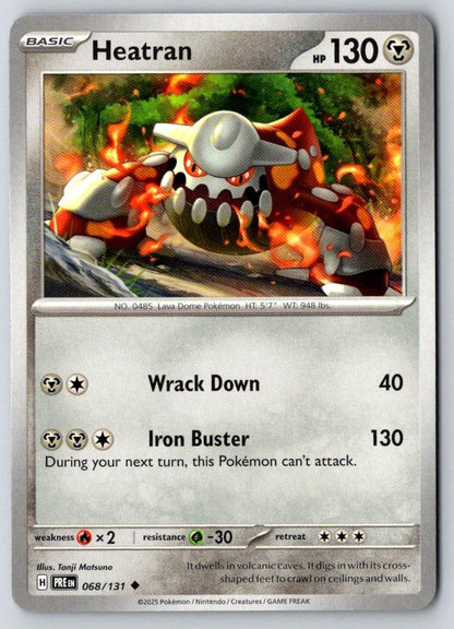 Heatran 068/131 Uncommon Prismatic Evolutions Pokemon Near Mint