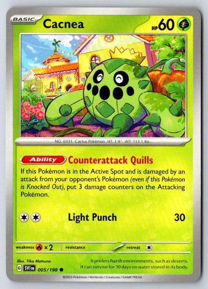 Cacnea 005/198 Common Scarlet & Violet Pokemon Near Mint