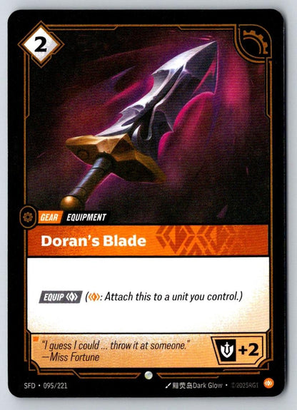 Doran's Blade 095/221 Common Spiritforged Riftbound Near Mint