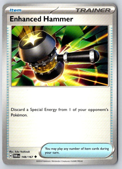Enhanced Hammer 148/167 Uncommon Twilight Masquerade Pokemon Near Mint