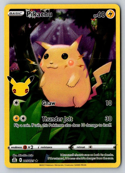 Pikachu 005/025 Holo Rare Celebrations Pokemon Holo Near Mint