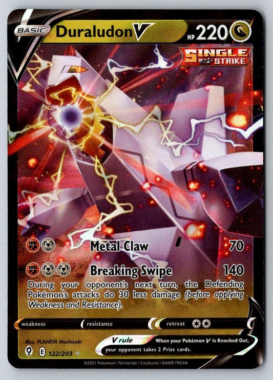 Duraludon V 122/203 Holo V Rare Evolving Skies Pokemon Holo Near Mint