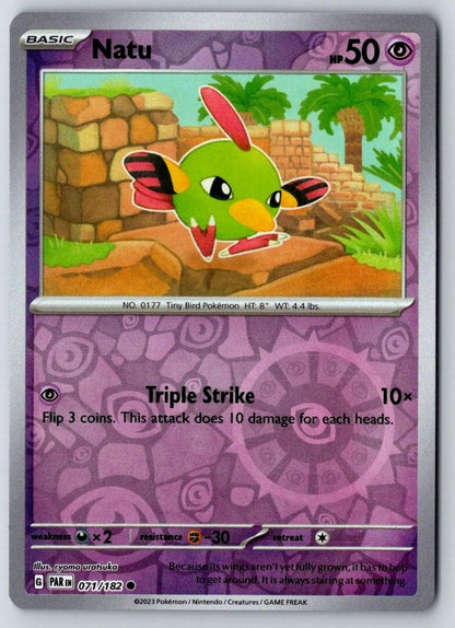 Natu 071/182 Common Paradox Rift Pokemon Near Mint