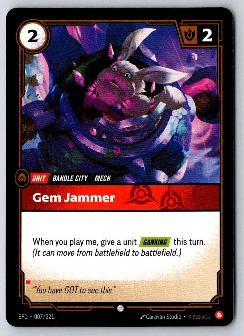 Gem Jammer 007/221 Common Spiritforged Riftbound Near Mint