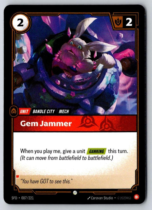 Gem Jammer 007/221 Common Spiritforged Riftbound Near Mint