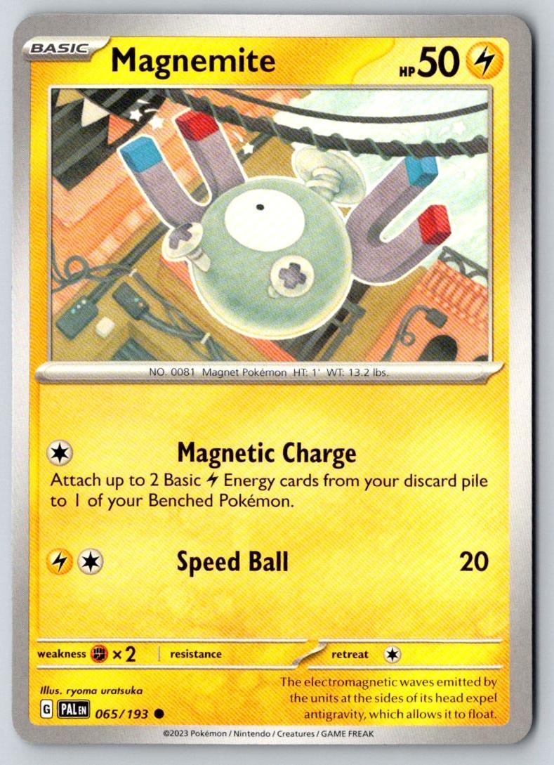 Magnemite 065/193 Common Paldea Evolved Pokemon Near Mint