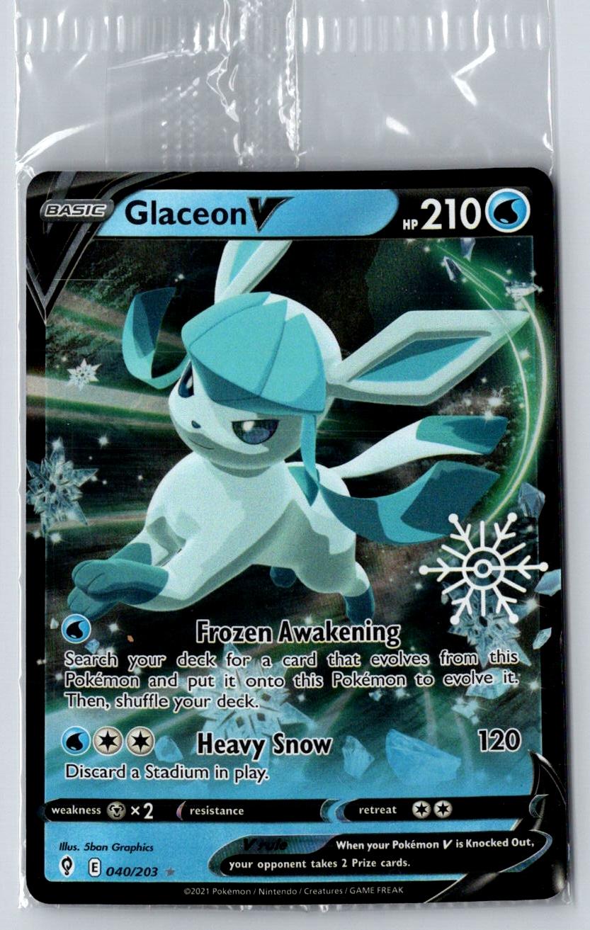 Glaceon V 040/203 Holo V Rare Evolving Skies Pokemon Holo *SEALED*