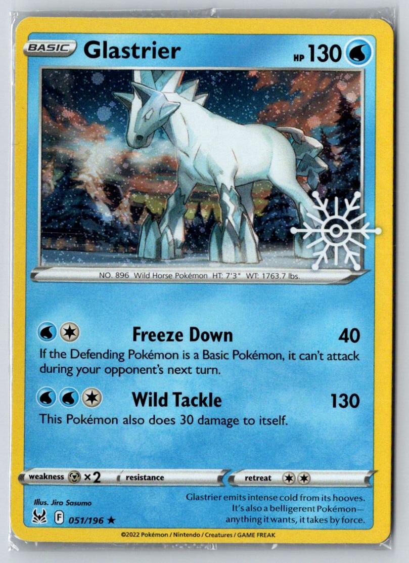 Glastrier 051/196 Holo Rare Lost Origin Pokemon Holo *SEALED*