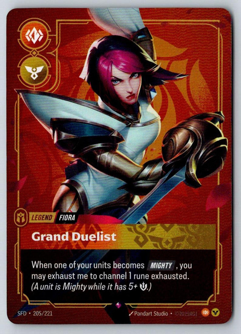 Fiora - Grand Duelist 205/221 Rare Spiritforged Riftbound Foil Near Mint