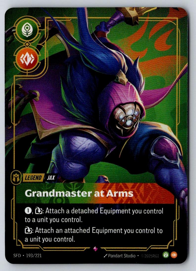 Jax - Grandmaster At Arms 193/221 Rare Spiritforged Riftbound Foil Near Mint