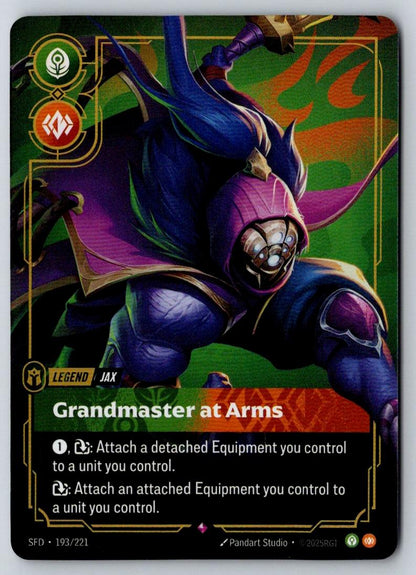 Jax - Grandmaster At Arms 193/221 Rare Spiritforged Riftbound Foil Near Mint