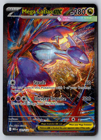 Mega Latias ex 181/132 Special Illustration Rare Mega Evolution Pokemon Holo NM