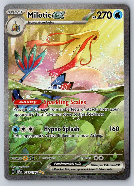 Milotic ex 237/191 Special Illustration Rare Surging Sparks Pokemon Holo NM