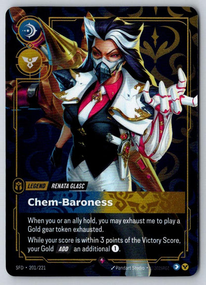 Renata Glasc - Chem-Baroness 201/221 Rare Spiritforged Riftbound Foil Near Mint
