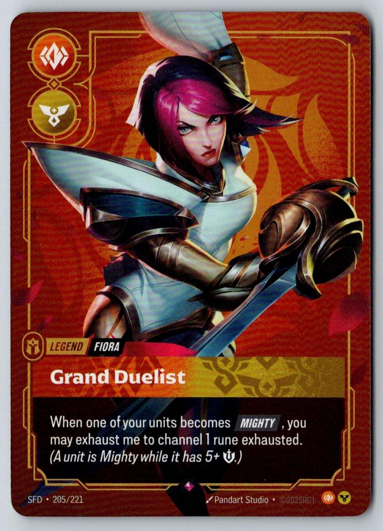 Fiora - Grand Duelist 205/221 Rare Spiritforged Riftbound Foil Near Mint