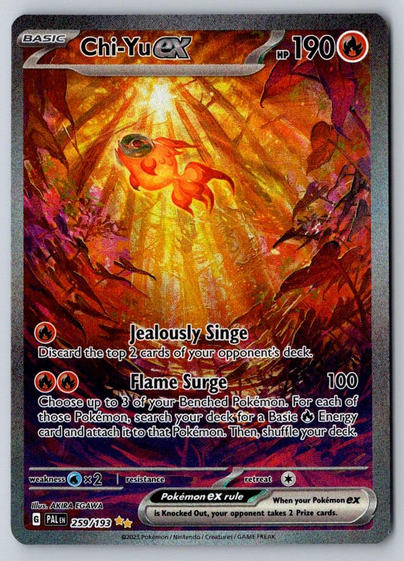 Chi-Yu ex 259/193 Special Illustration Rare Paldea Evolved Pokemon Holo NM