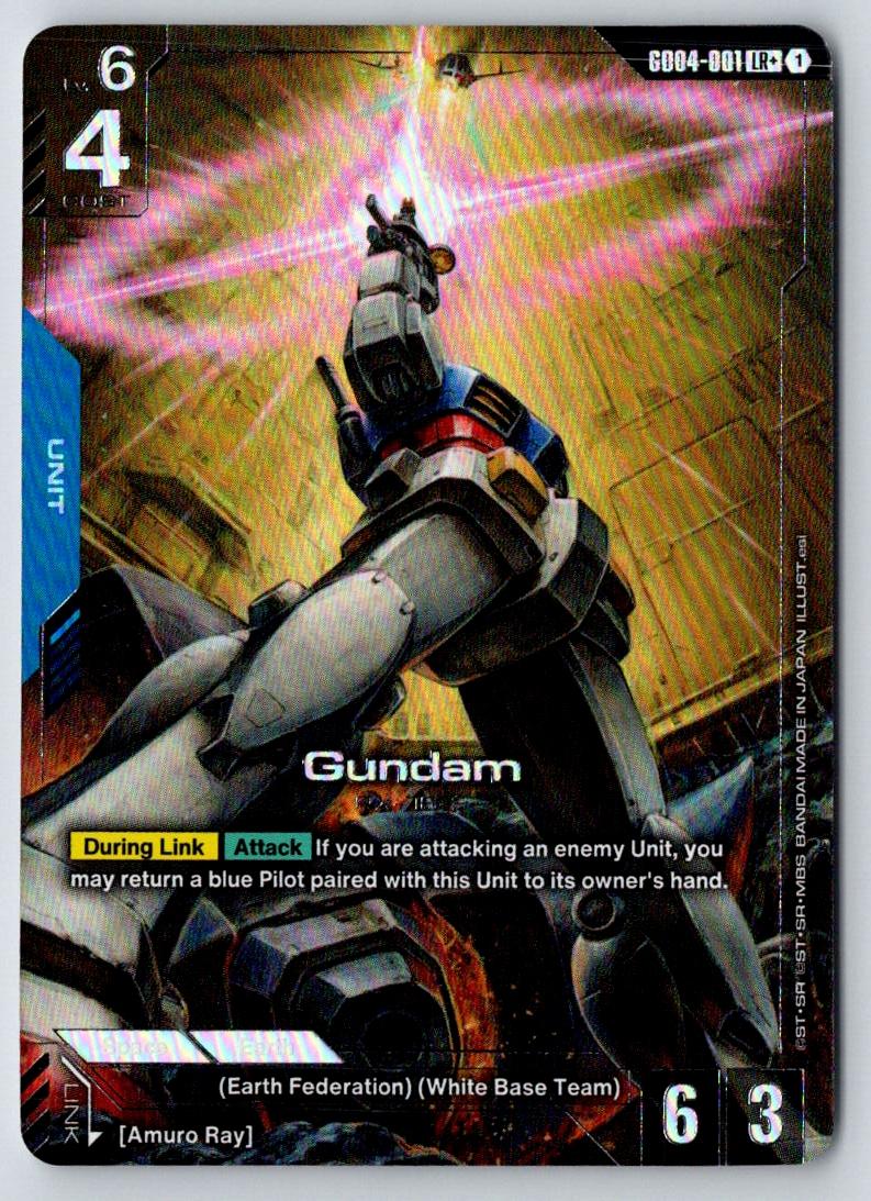 Gundam (GD04-001) (LR+) GD04-001 LR+ Phantom Aria Gundam Holo Near Mint
